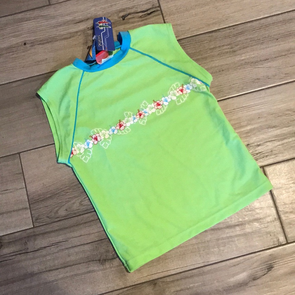 Lime Green Kids Rash Guard - Picture 1 of 6